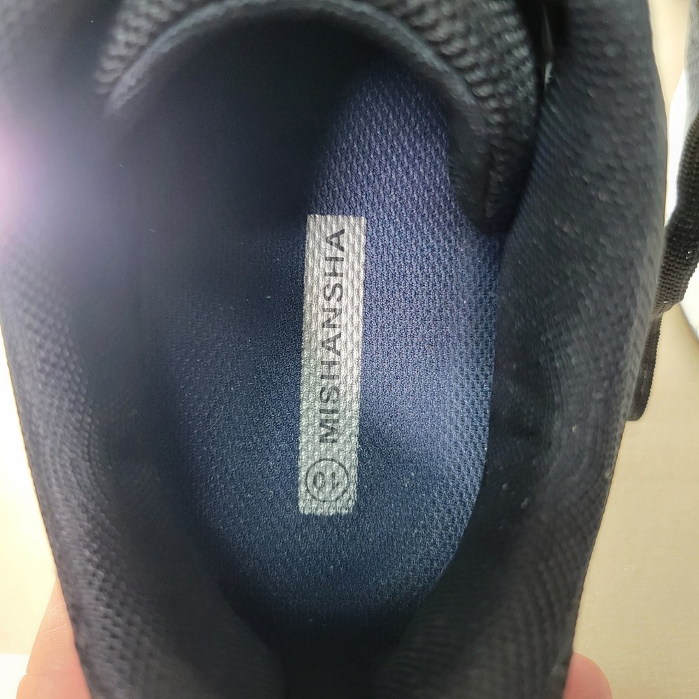 Mishansha Black Running Shoes Sneakers‎ Athletic Comfort Walking - Size 10 - Picture 3 of 8